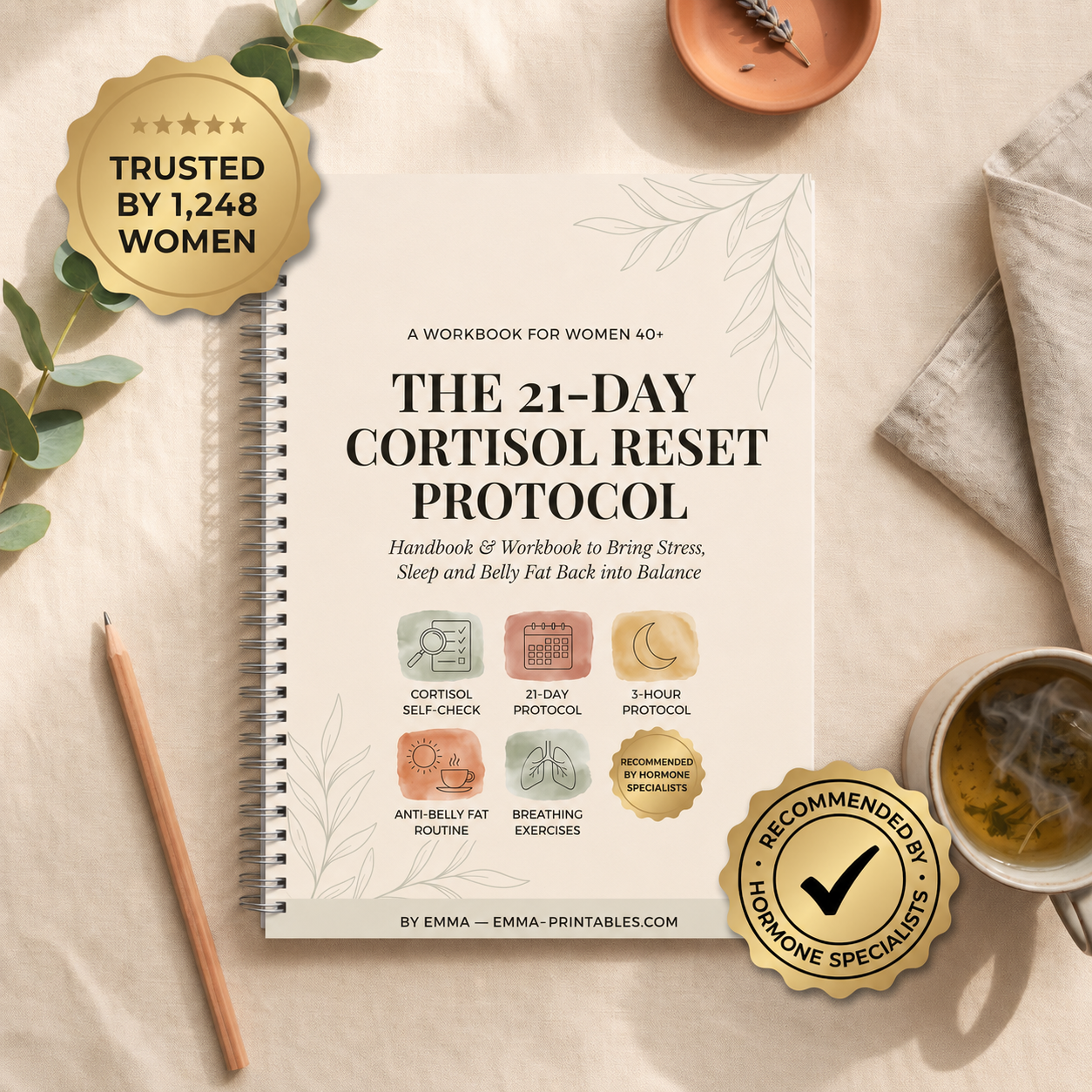 The 21-Day Cortisol Reset Protocol – Handbook & Workbook