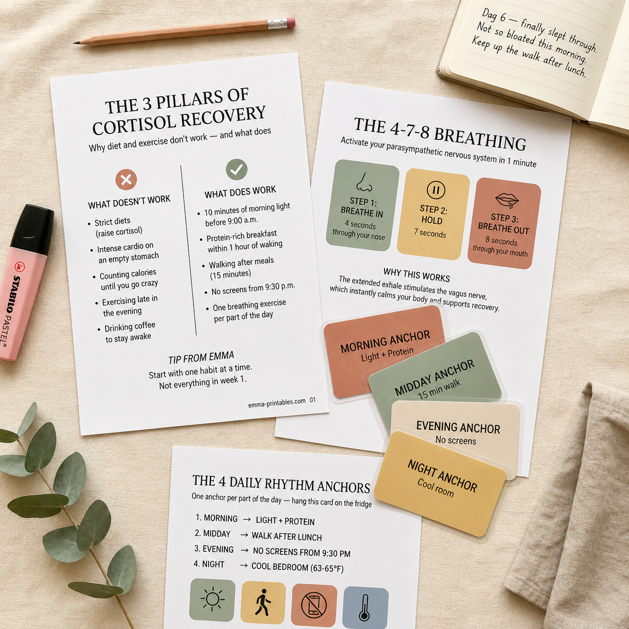 The 21-Day Cortisol Reset Protocol – Handbook & Workbook