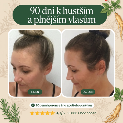 90 dní k hustším a plnějším vlasům