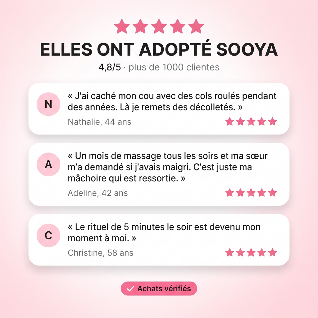 Avis clientes Sooya, 4,8 sur 5, plus de 1000 clientes